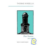 Prose Occasions 19512006 by Kinsella, Thomas; Fitzsimons, Andrew, 9781847770011