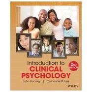 Introduction to Clinical Psychology An Evidence-Based Approach by Hunsley, John; Lee, Catherine M., 9781118360019