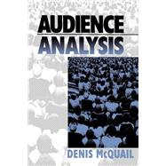 Audience Analysis by Denis McQuail, 9780761910022