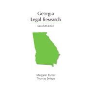 Georgia Legal Research by Butler, Margaret; Striepe, Thomas, 9781531020026