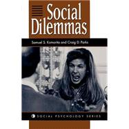 Social Dilemmas by Komorita,Samuel S, 9780813330037