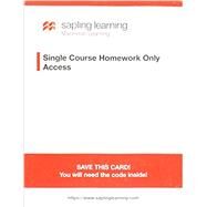 Sapling Learning Single-Course Homework-Only for Principles of Microeconomics (Access Card) by Sapling Learning, 9781319080044