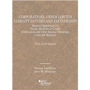 Corporations, Other Limited Liability Entities and Partnerships, Statutory Supplement, 2023-2024(Selected Statutes) by Hazen, Thomas Lee; Markham, Jerry W., 9798887860053