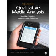 Qualitative Media Analysis by David L. Altheide, 9781452230054