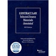 Contract Law, Selected Source Materials Annotated, 2023 Edition(Selected Statutes) by Burton, Steven J.; Eisenberg, Melvin A., 9798887860060