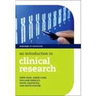 An Introduction to Clinical Research by Page, Piers; Eardley, William; Carr, James; Chadwick, David; Porter, Keith, 9780199570072