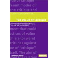 The Value of Critique by Graw, Isabelle; Menke, Christoph; Cannaday, Thomas (CON), 9783593510101