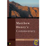 Matthew Henry's Commentary by Matthew Henry, 9780310260103