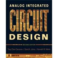 Analog Integrated Circuit Design by Carusone, Tony Chan; Johns, David; Martin, Kenneth, 9780470770108