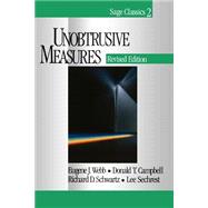 Unobtrusive Measures by Eugene J. Webb, 9780761920120