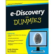 e-Discovery For Dummies by Pollard, Carol; Redpath, Ian, 9780470510124