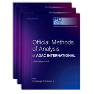 Official Methods of Analysis of AOAC INTERNATIONAL 3-Volume Set by INTERNATIONAL, AOAC; Latimer, Jr., George W., 9780197610138