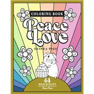Peace Love Guinea pigs Coloring book including 44 hand drawn illustrations of guinea pigs by Havo, Minna, 9798350900149