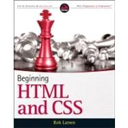 Beginning HTML and CSS by Larsen, Rob, 9781118340189