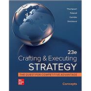 Crafting and Executing Strategy: Concepts [Rental Edition] by Thompson, 9781264250189