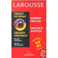 Larousse Pocket Dictionary : German-English/English-German by LAROUSSE KINGFISHER CHAMBERS, 9782035400192