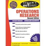 Schaum's Outline of Operations Research by Bronson, Richard; Naadimuthu, Govindasami, 9780070080201