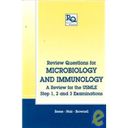 Review Questions for Microbiology and Immunology: A Review for the USMLE, Step 1, 2 and 3 Examinations by Reese; A.C., 9781850700203