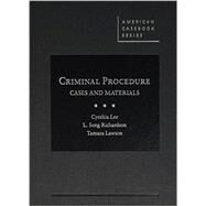 Criminal Procedure, Cases and Materials by Lee, Cynthia; Richardson, L.; Lawson, Tamara, 9780314290205