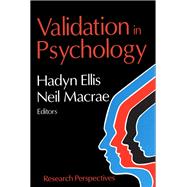 Validation in Psychology: Research Perspectives by Ellis,Hadyn, 9781138540217