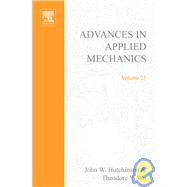 Advances in Applied Mechanics by Hutchinson, John W.; Wu, Theodore Y., 9780120020232