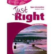 Just Right Workbook Without Key & Audio CD (1) Upper Int Ame by Harmer, 9780462000244