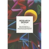 Research Design for Business & Management by Ang, Siah Hwee, 9781847870254