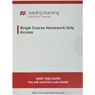 Sapling Learning Online Homework - One Semester Access- GenChem by Sapling Learning, 9781319080266