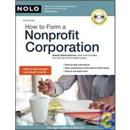 How to Form a Nonprofit Corporation by Mancuso, Anthony, 9781413310269