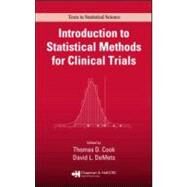 Introduction to Statistical Methods for Clinical Trials by Cook; Thomas D., 9781584880271