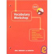 Vocabulary Workshop by Odell, Lee, 9780030560279