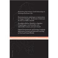 Environnements Numriques Et Interactions En Langue trangre by Roy, Mickal; Kusyk, Meryl; Schlemminger, Grald; Bechmann, Dominique, 9783034320283