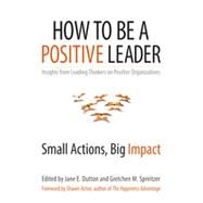 How to Be a Positive Leader Small Actions, Big Impact by Dutton, Jane E.; Spreitzer, Gretchen M., 9781626560284