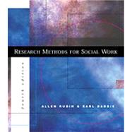 Research Methods for Social Work by Rubin, Allen; Babbie, Earl R., 9780534250294