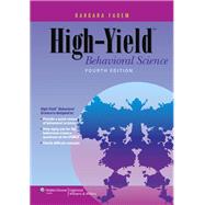 High-yield Behavioral Science by Fadem, Barbara, 9781451130300
