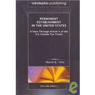 Permanent Establishment in the United States by Tittle, Martin B., 9781600420306