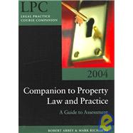 Companion to Property Law and Practice by Abbey, Robert; Richards, Mark, 9780199270316