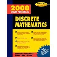 2000 Solved Problems in Discrete Mathematics by Lipschutz, Seymour, 9780070380318