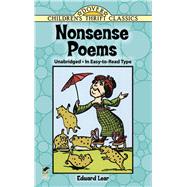 Nonsense Poems by Lear, Edward, 9780486280318
