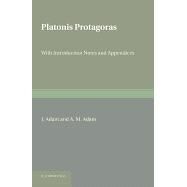 Platonis Protagoras by Plato; Adams, James, 9781107680326