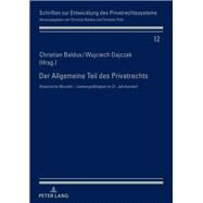 Der Allgemeine Teil Des Privatrechts by Baldus, Christian; Dajczak, Wojciech, 9783631740330