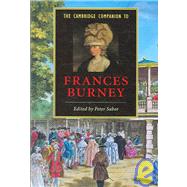 The Cambridge Companion to Frances Burney by Edited by Peter Sabor, 9780521850346