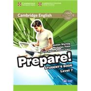 Cambridge English Prepare! Level 7 Student's Book by James Styring , Nicholas Tims , Edited in consultation with Annette Capel, 9780521180368