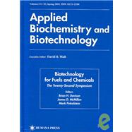 Twenty-Second Symposium on Biotechnology for Fuels and Chemicals by Davison, Brian H.; McMillan, James; Finkelstein, Mark, 9781588290380
