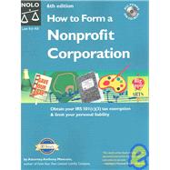 How to Form a Nonprofit Corporation by Mancuso, Anthony; Fitzpatrick, Diana; Stein, Mari, 9781413300390