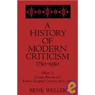 A History of Modern Criticism by Wellek, Rene, 9780300050394