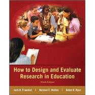 How to Design and Evaluate Research in Education by Fraenkel, Jack; Wallen, Norman; Hyun, Helen, 9780078110399
