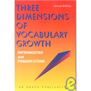 Three Dimensions of Vocabulary Growth by Paternoste, 9781567650402