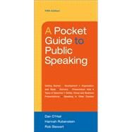 A Pocket Guide to Public Speaking by O'Hair, Dan; Rubenstein, Hannah; Stewart, Rob, 9781457670404
