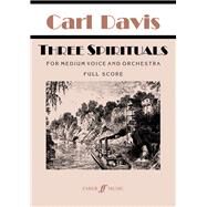 Three Spirituals by Davis, Carl (COP), 9780571520411